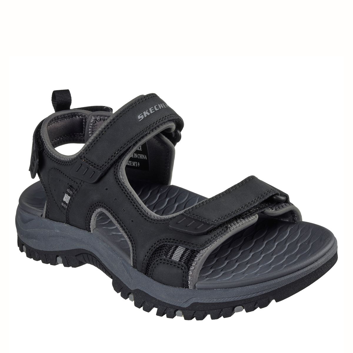 SKECHERS - Sandalia Hombre Negro Skechers