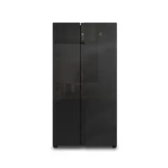 ELECTROLUX - Refrigerador No Frost Inverter 525L Efficient con AutoSense Side by Side Black Glass ES5GB
