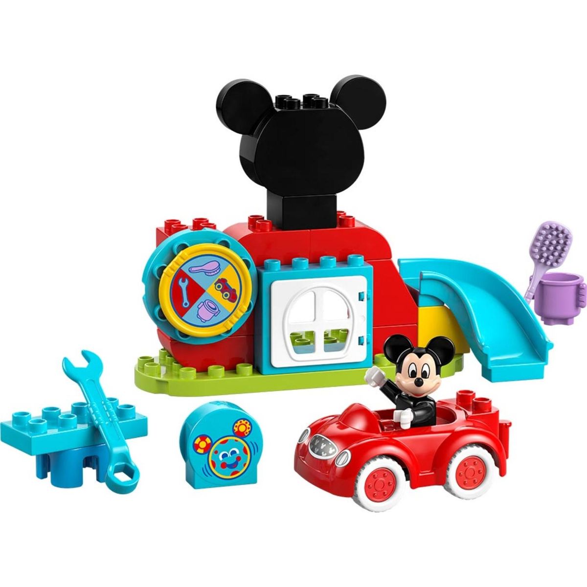 LEGO - Lego Duplo: Casa y Auto de Mickey Mouse