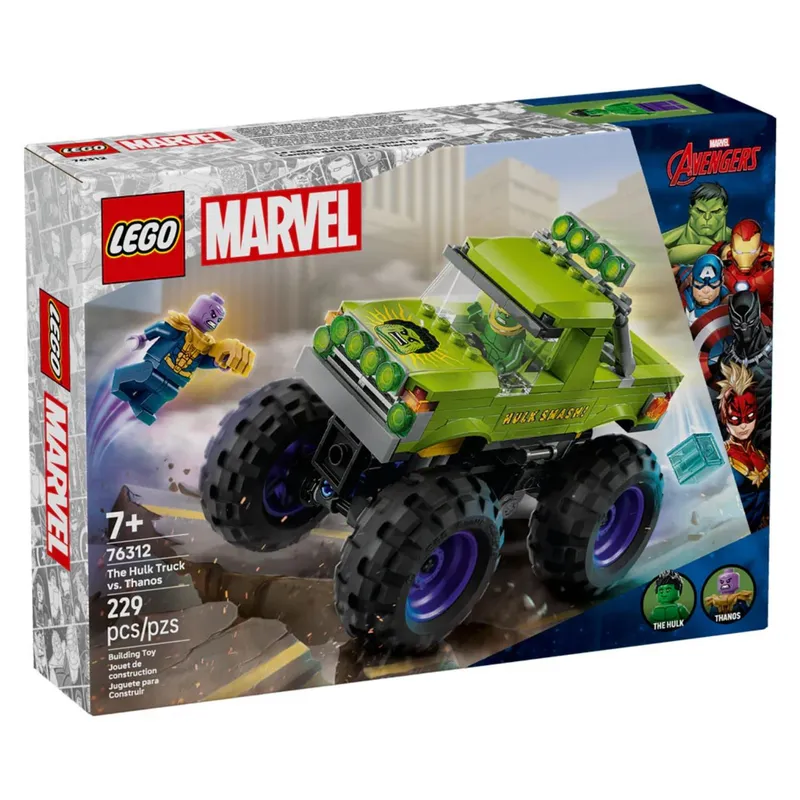 LEGO - Lego Marvel: Camión de Hulk vs. Thanos
