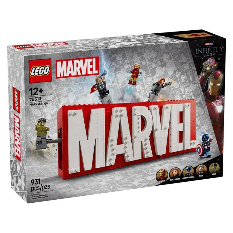 Marvel: Logotipo MARVEL y Minifiguras