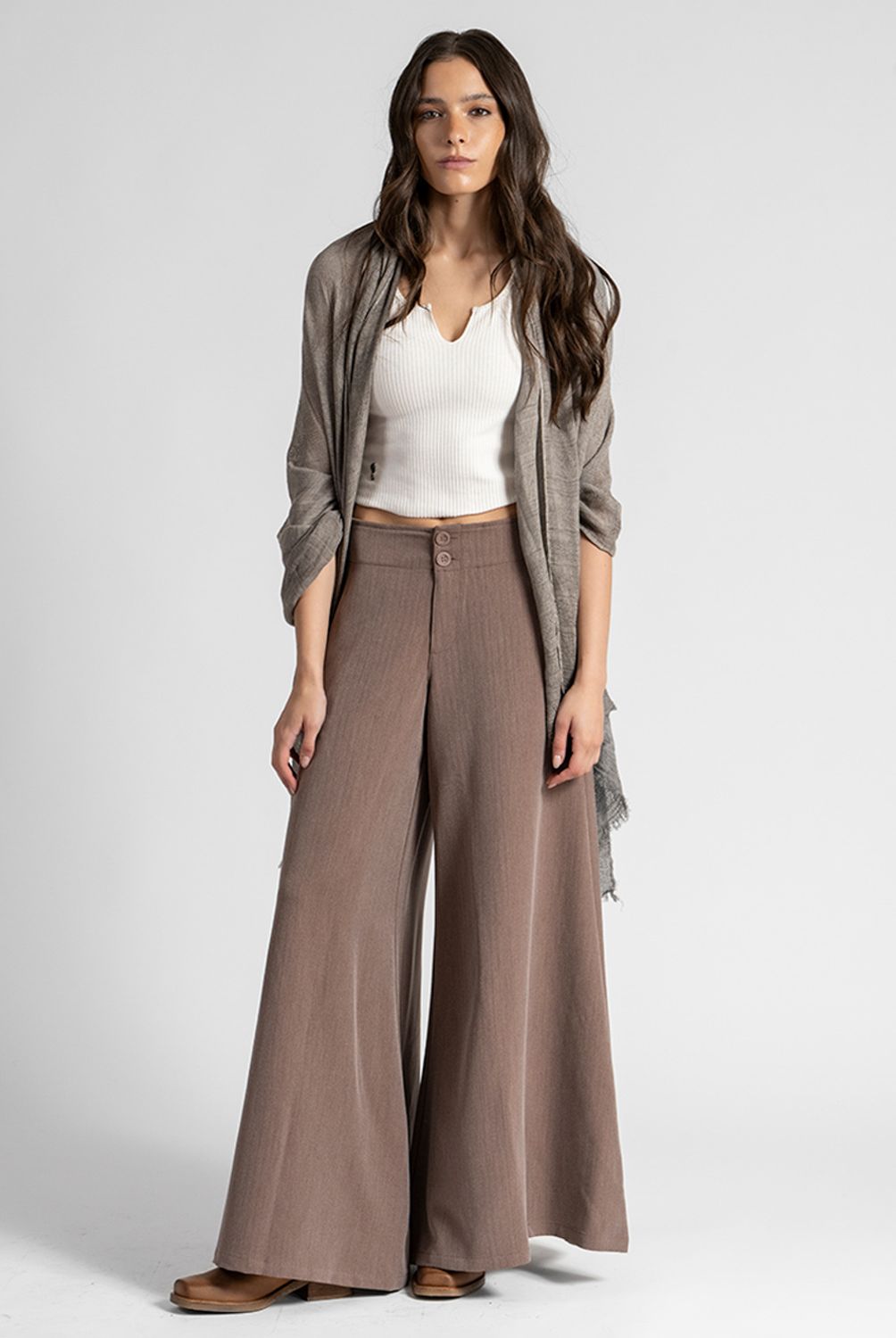 LOLITA POCKET - Pantalón Palazzo Tiro Alto Mujer Lolita Pocket