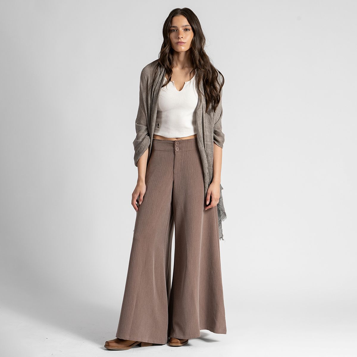 LOLITA POCKET - Pantalón Palazzo Tiro Alto Mujer Lolita Pocket