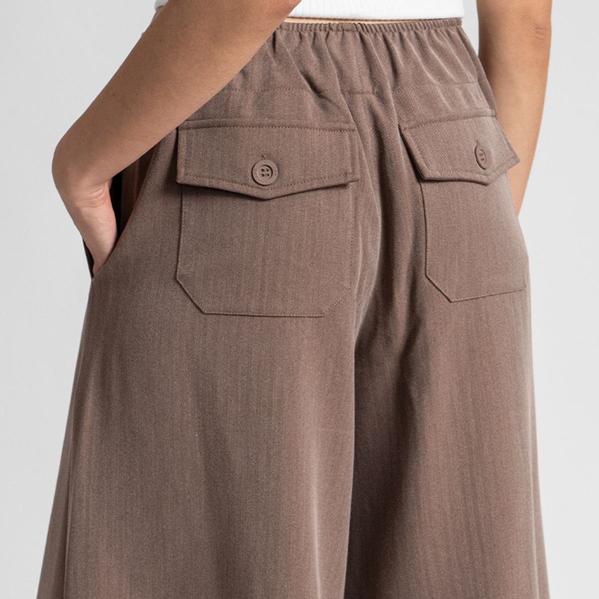 LOLITA POCKET - Pantalón Palazzo Tiro Alto Mujer Lolita Pocket