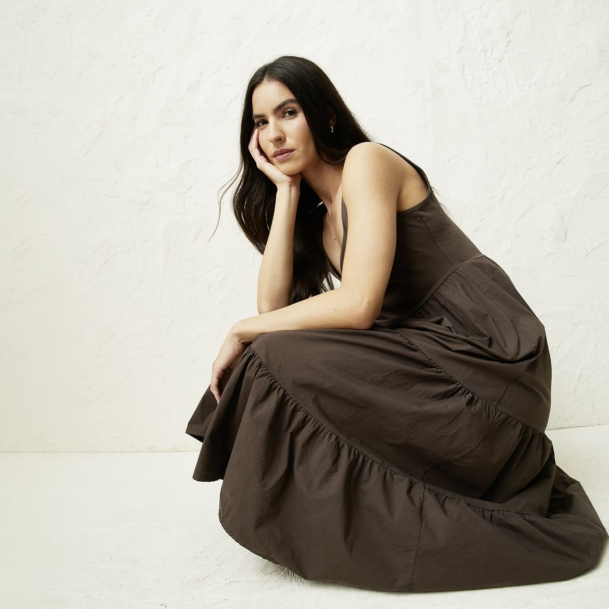 BASEMENT - Vestido Lino Hecho en Italia Mujer Basement