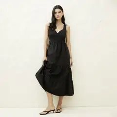 BASEMENT - Vestido Lino Hecho en Italia Mujer