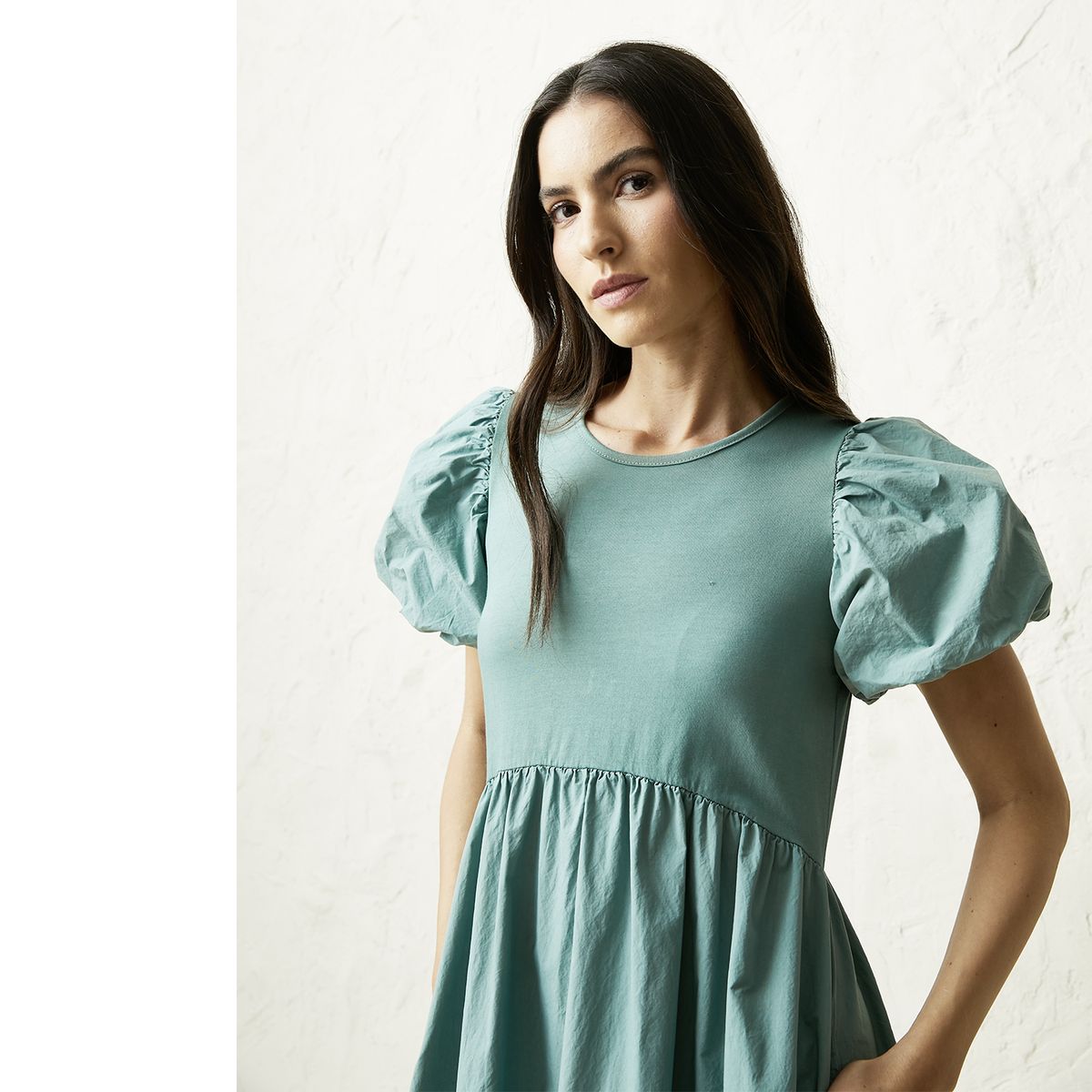 BASEMENT - Vestido Lino Hecho en Italia Mujer Basement