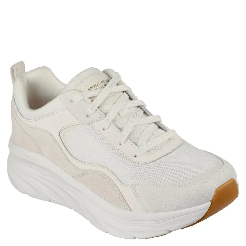 SKECHERS - D'Lux Walker Zapatilla Urbana Mujer Cuero Beige Skechers