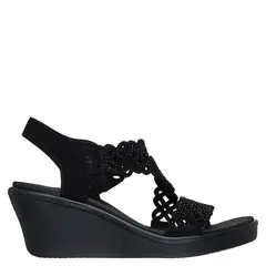 SKECHERS - Sandalia Mujer Negro