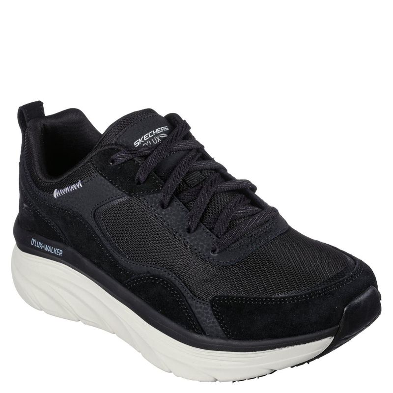 SKECHERS - D'Lux Walker Zapatilla Urbana Mujer Cuero Negro Skechers