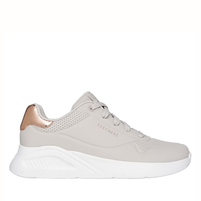 SKECHERS - Uno Lite Zapatilla Urbana Mujer Beige Skechers