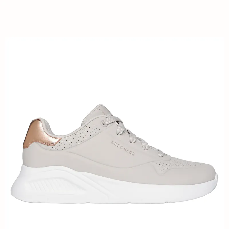 SKECHERS - Uno Lite Zapatilla Urbana Mujer Beige Skechers