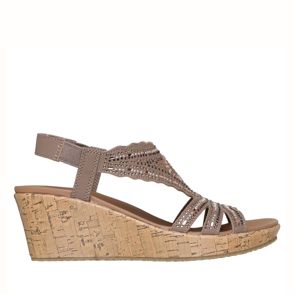 SKECHERS - Sandalia Mujer Café Skechers