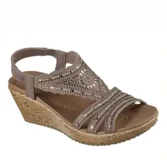 SKECHERS - Sandalia Mujer Café
