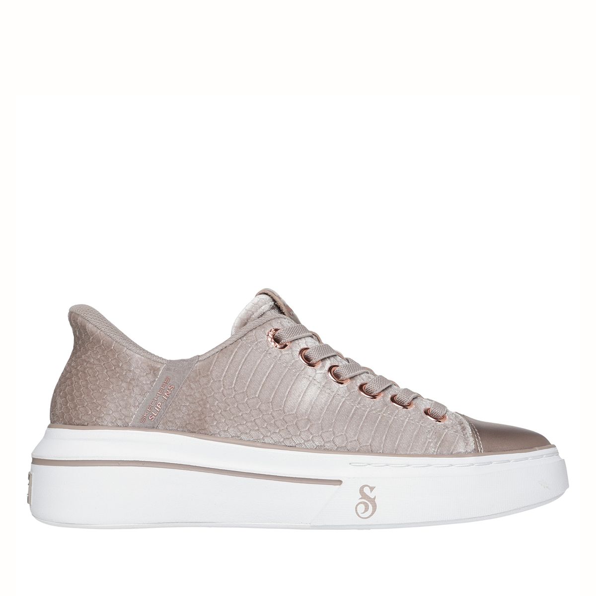 SKECHERS - Snoop One Zapatilla Urbana Mujer Beige Skechers