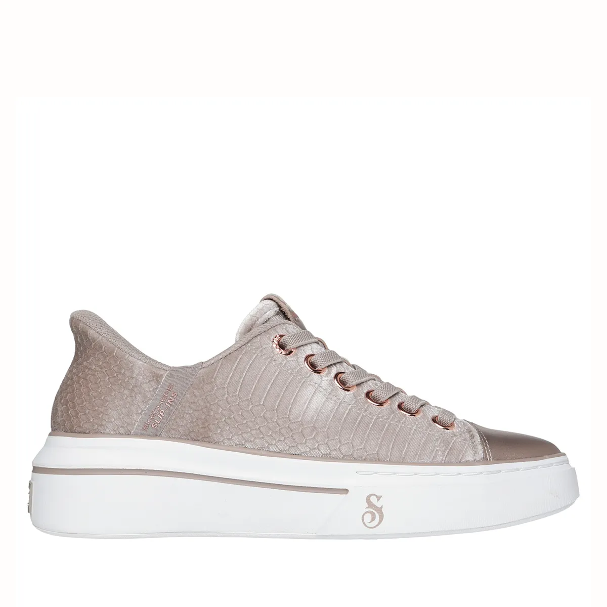 SKECHERS - Snoop One Zapatilla Urbana Mujer Beige Skechers