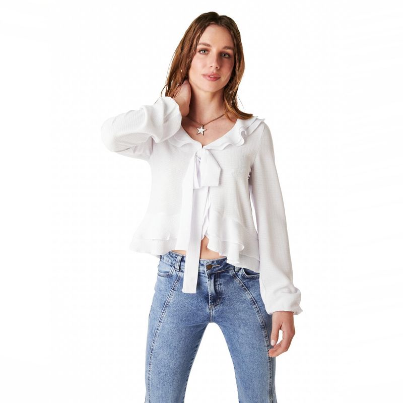 EFESIS - Blusa Manga Larga Algodón Mujer Efesis