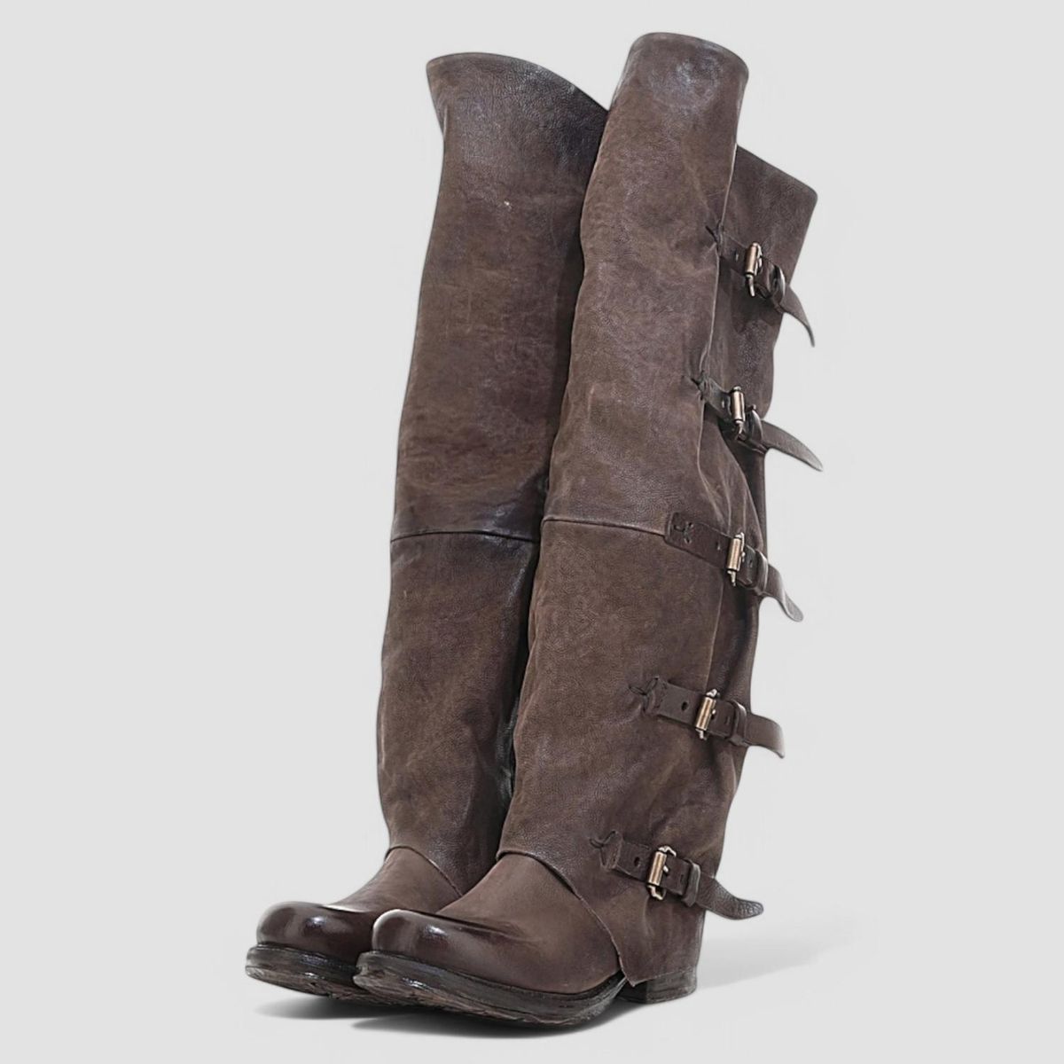 AS 98 - Bota Mujer Cuero Café As 98