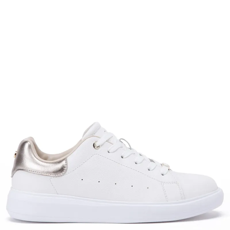 GACEL - Rosalia Zapatilla Casual Mujer Cuero Blanco Gacel