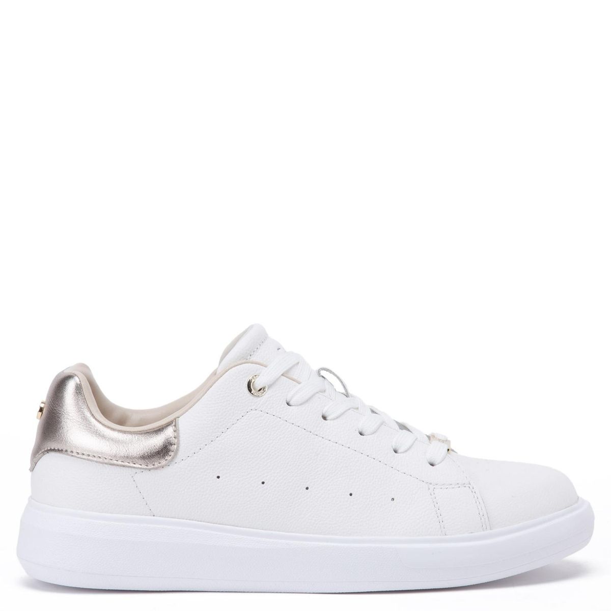 GACEL - Rosalia Zapatilla Urbana Mujer Cuero Blanco Gacel