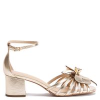 Roma Sandalia Mujer Cuero Dorado