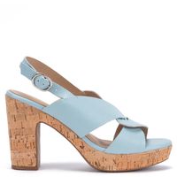 Alana Sandalia Mujer Cuero Celeste