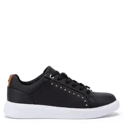 GACEL - Rosalia Zapatilla Casual Mujer Cuero Negro