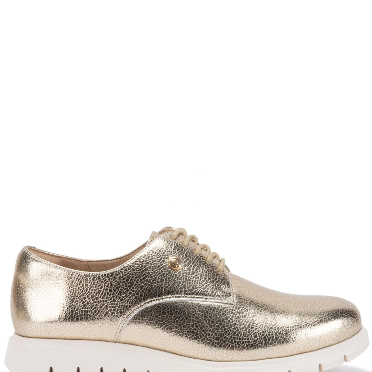 GACEL - Itati Zapato Casual Mujer Cuero Dorado Gacel