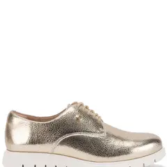 GACEL - Itati Zapato Casual Mujer Cuero Dorado