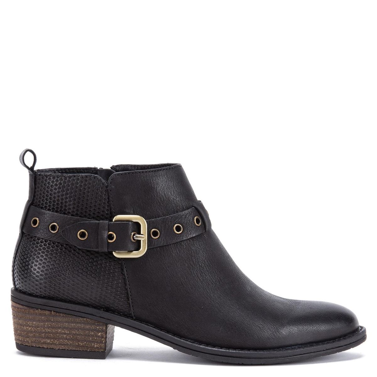 GACEL - Gina Botín Mujer Cuero Negro Gacel