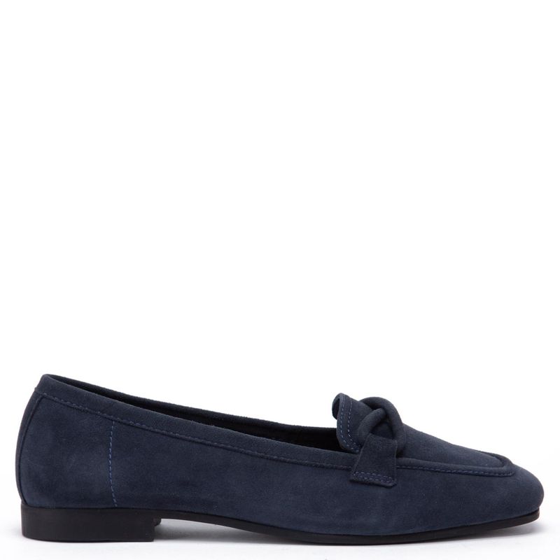 GACEL - Gemma Mocasin Mujer Cuero Azul Gacel
