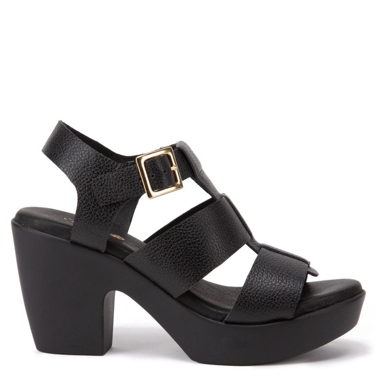 GACEL - Dalia Sandalia Mujer Cuero Negro Gacel