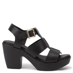 GACEL - Dalia Sandalia Mujer Cuero Negro