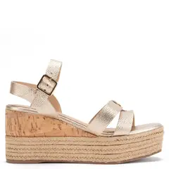 GACEL - Eduarda Sandalia Mujer Cuero Dorado