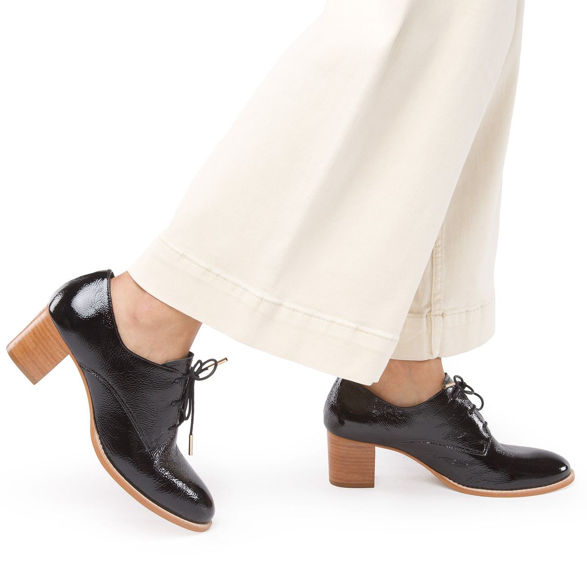 GACEL - Claudia Zapato Casual Mujer Cuero Negro Gacel