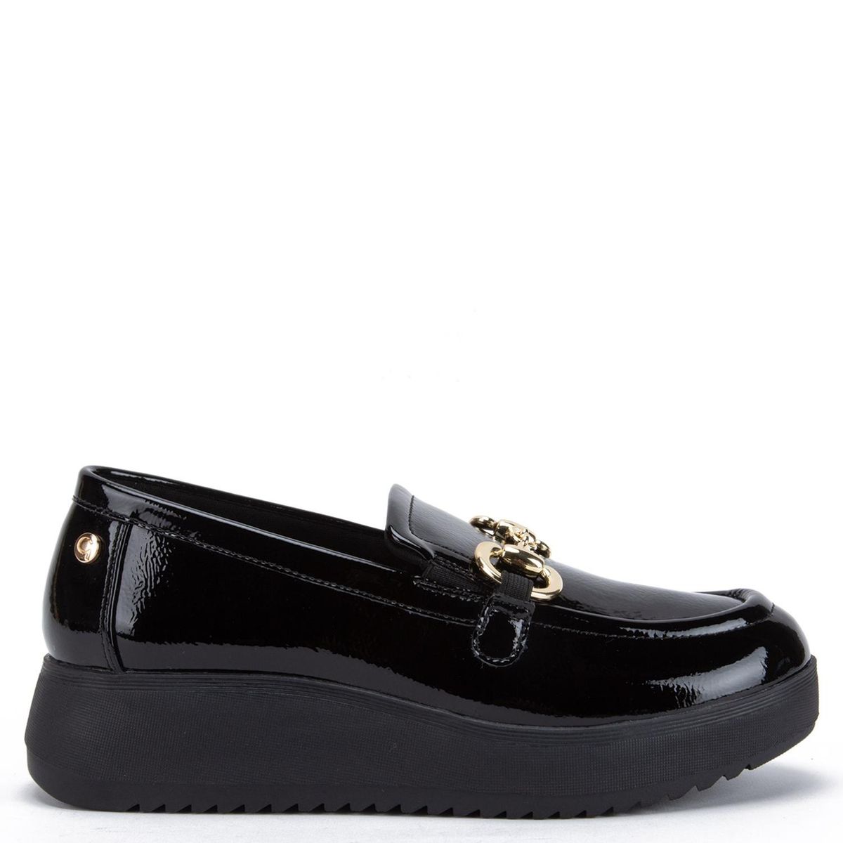 GACEL - Lydia Mocasín Mujer Cuero Negro Gacel