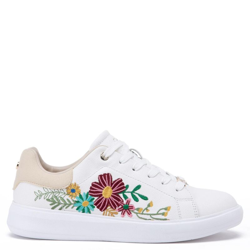GACEL - Rosalia Zapatilla Casual Mujer Cuero Blacno Gacel