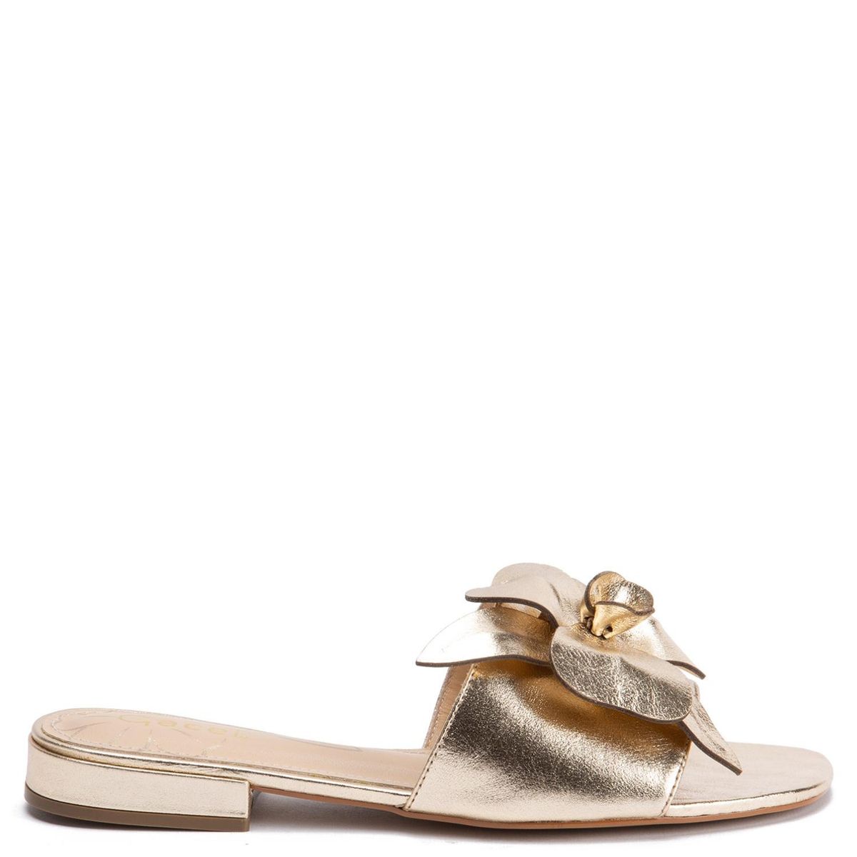 GACEL - Manuela Sandalia Mujer Cuero Dorado Gacel