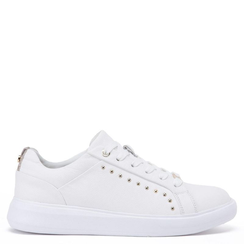 GACEL - Rosalia Zapatilla Casual Mujer Cuero Blanco Gacel