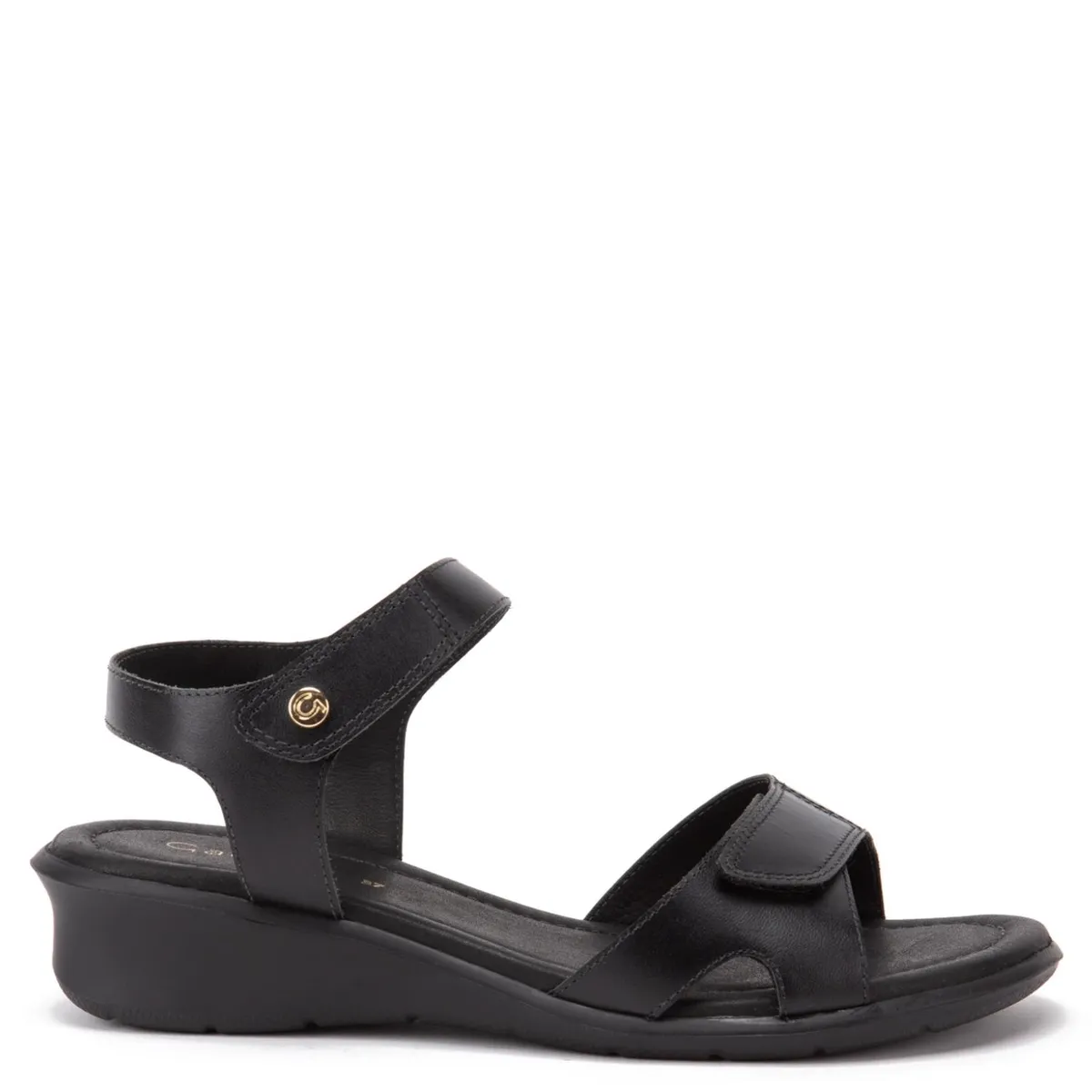 GACEL - Melissa Sandalia Mujer Cuero Negro Gacel