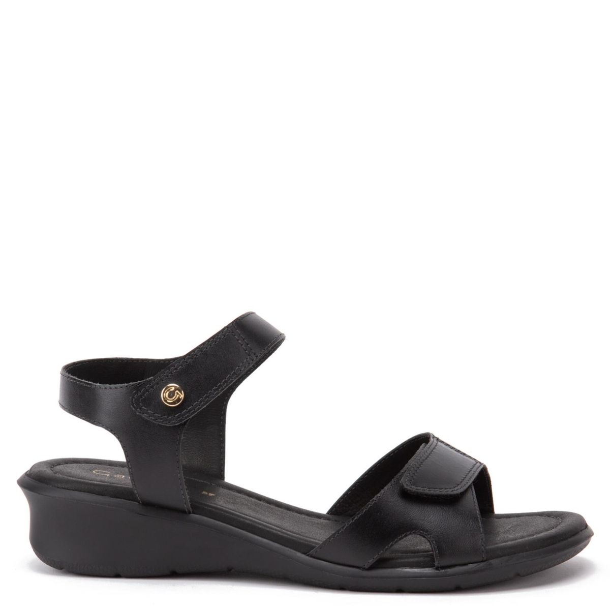 GACEL - Melissa Sandalia Mujer Cuero Negro Gacel