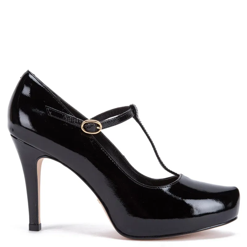 GACEL - Olga Zapato Casual Mujer Cuero Negro Gacel