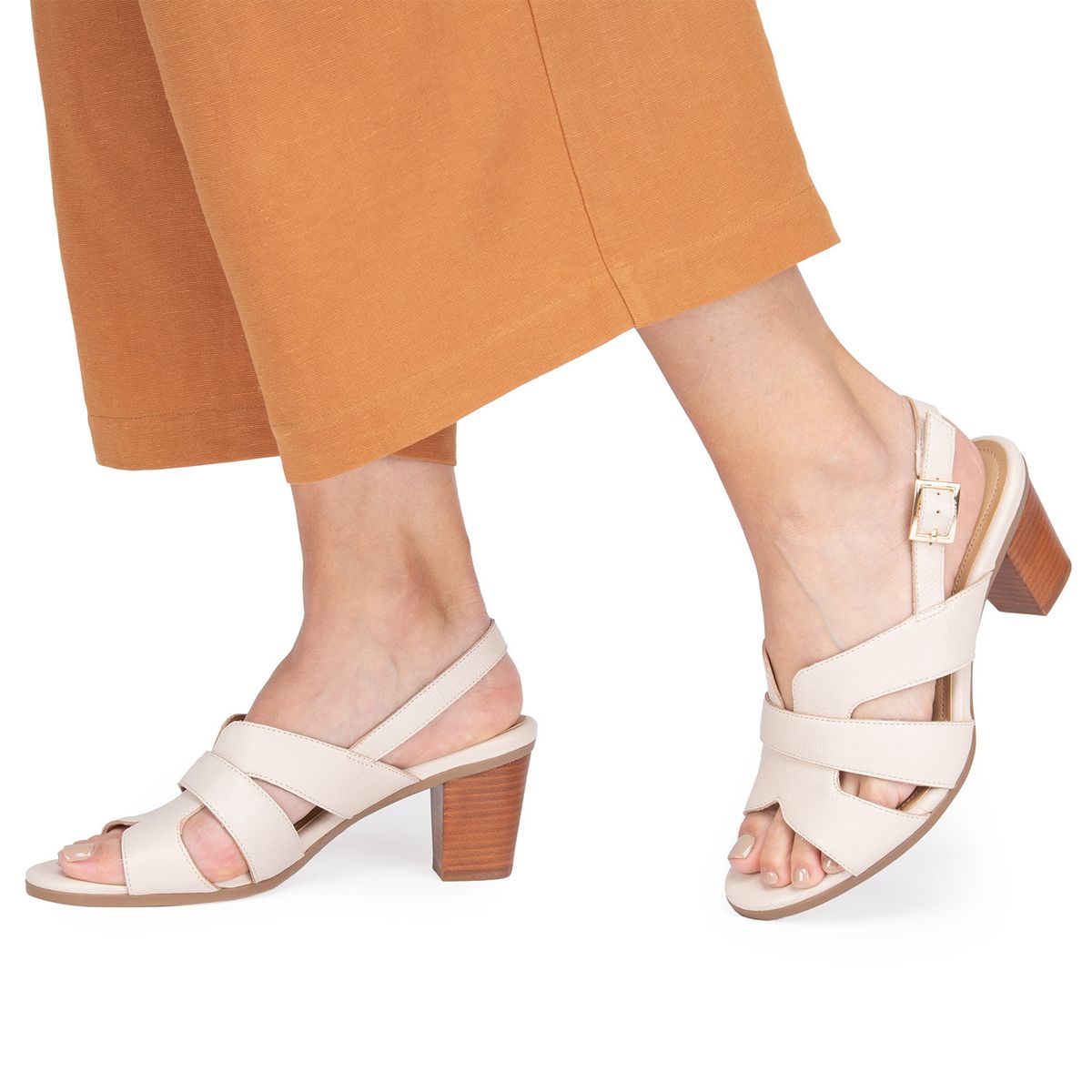 GACEL - Roxxane Sandalia Mujer Cuero Beige Gacel