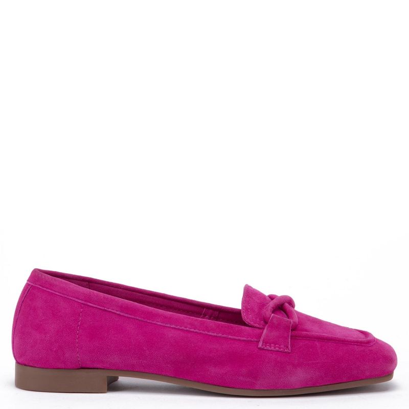 GACEL - Gemma Mocasin Mujer Cuero Fucsia Gacel
