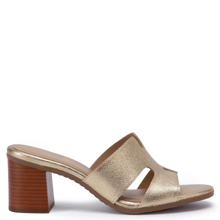 GACEL Roxxy Sandalia Mujer Cuero Dorado