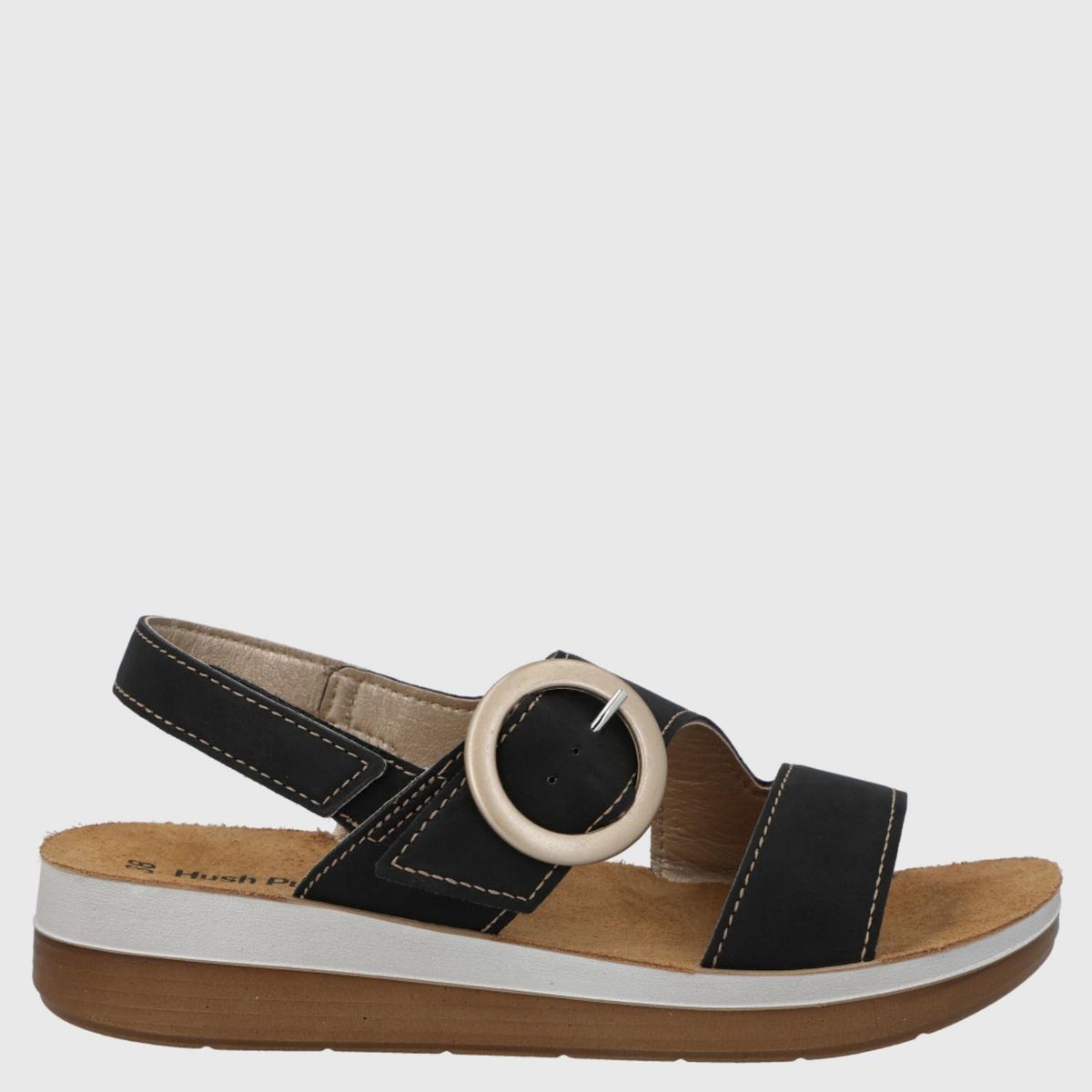 HUSH PUPPIES - Capreno Sandalia Mujer Negro Hush Puppies