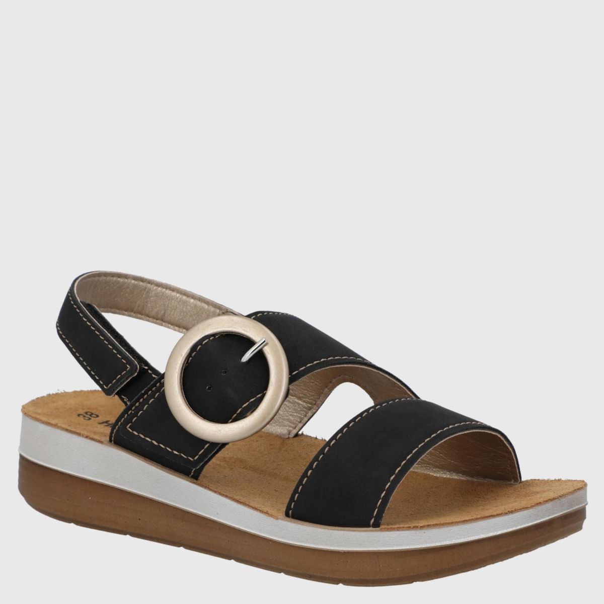 HUSH PUPPIES - Capreno Sandalia Mujer Negro Hush Puppies