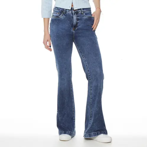 WADOS - Jeans Flare Tiro Alto Mujer