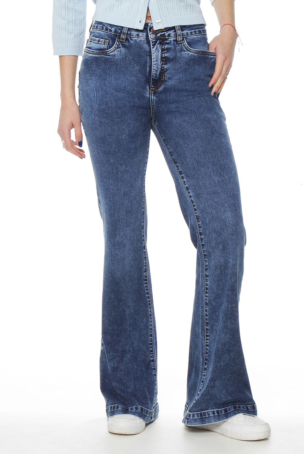 WADOS - Jeans Flare Tiro Alto Mujer Wados