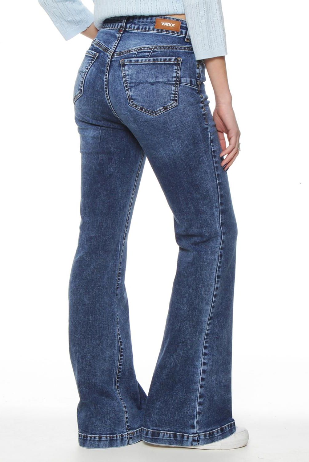 WADOS - Jeans Flare Tiro Alto Mujer Wados